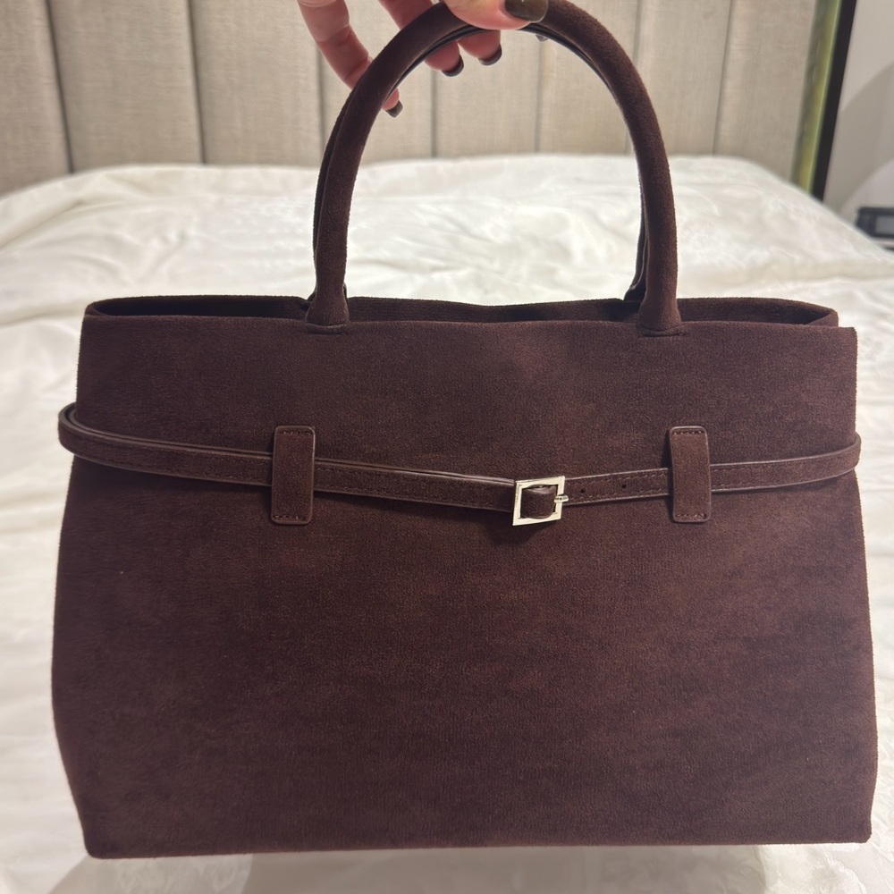 Brown Suede Handbag